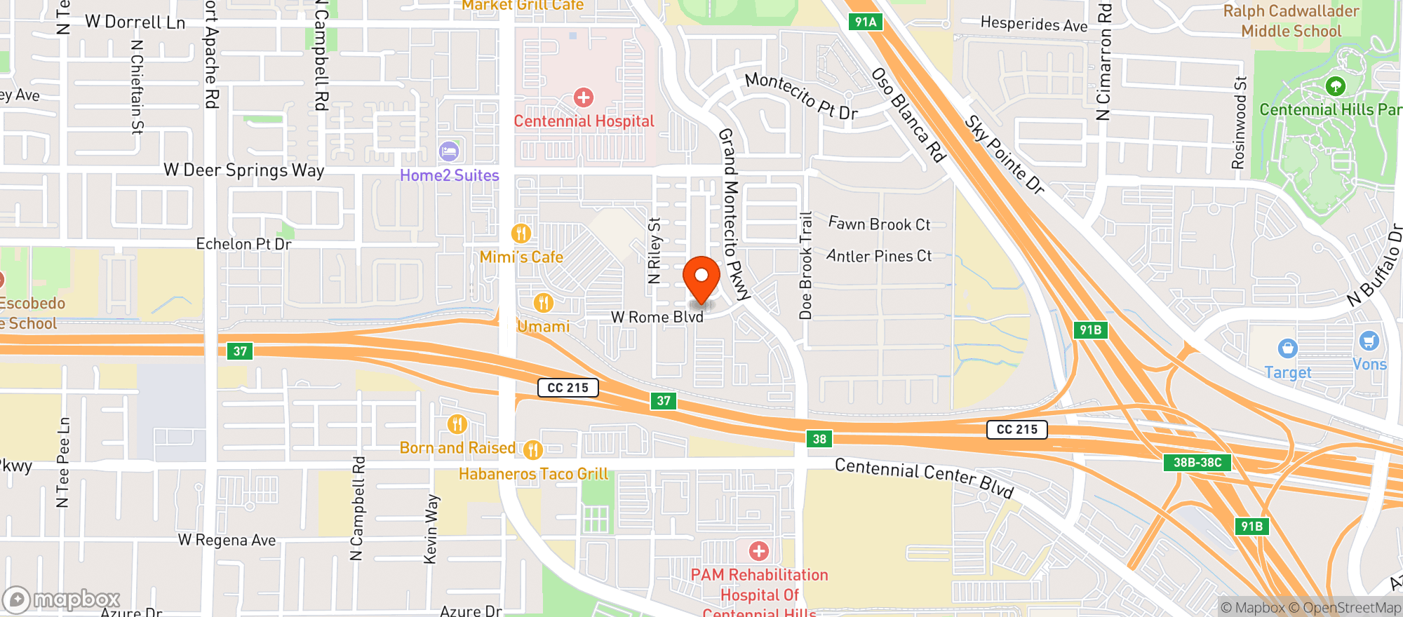 Map showing Vitamin Shoppe - Las Vegas