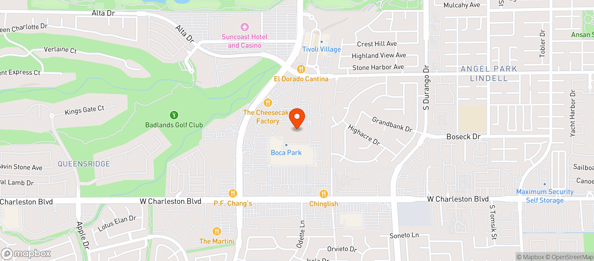 Map showing Total Wine - Summerlin