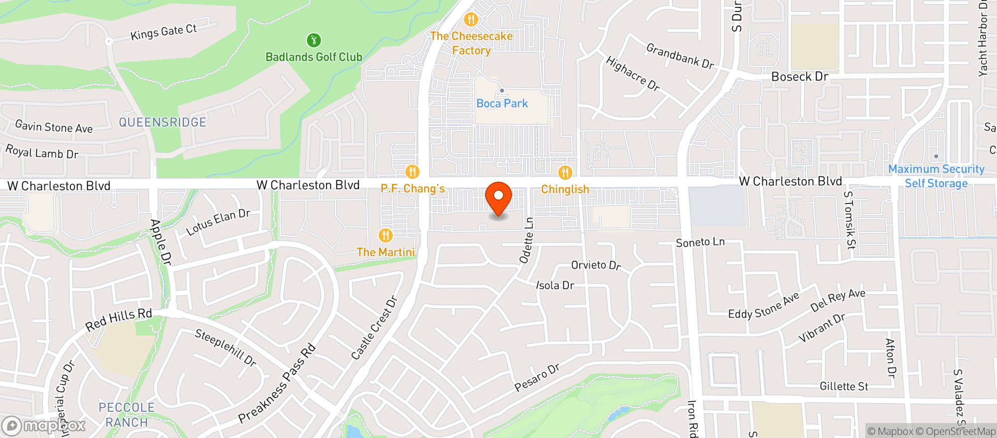 Map showing Whole Foods Market - Fort Apache