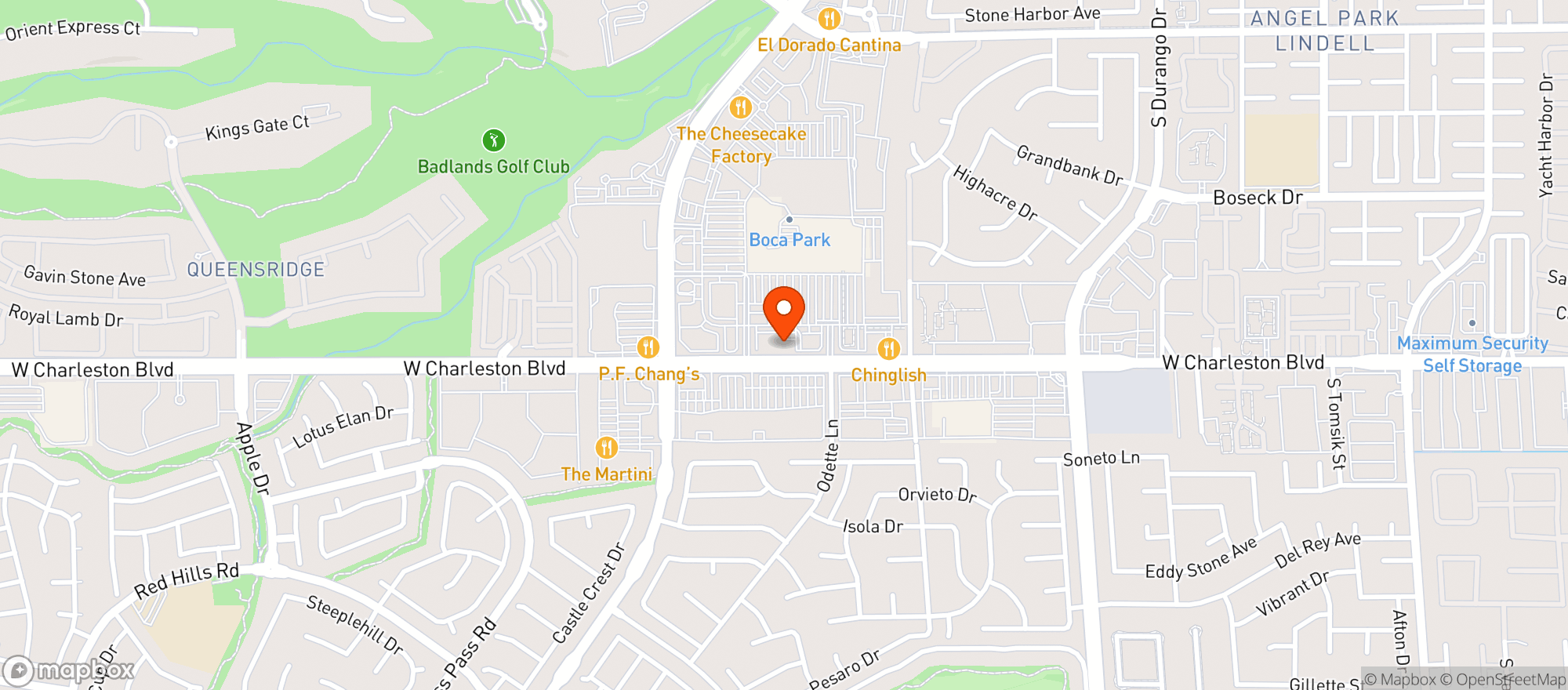 Map showing Vitamin Shoppe - Summerlin
