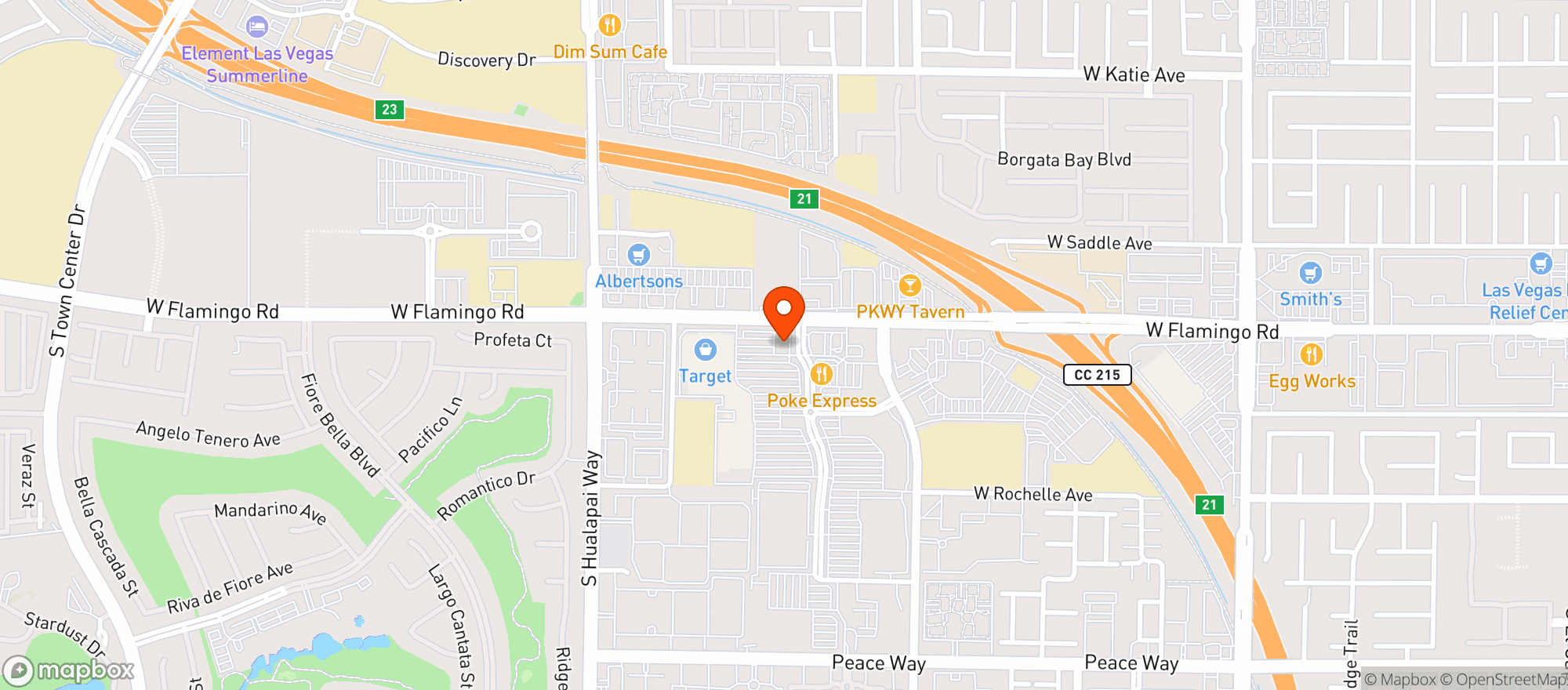 Map showing Vitamin Shoppe - Flamingo