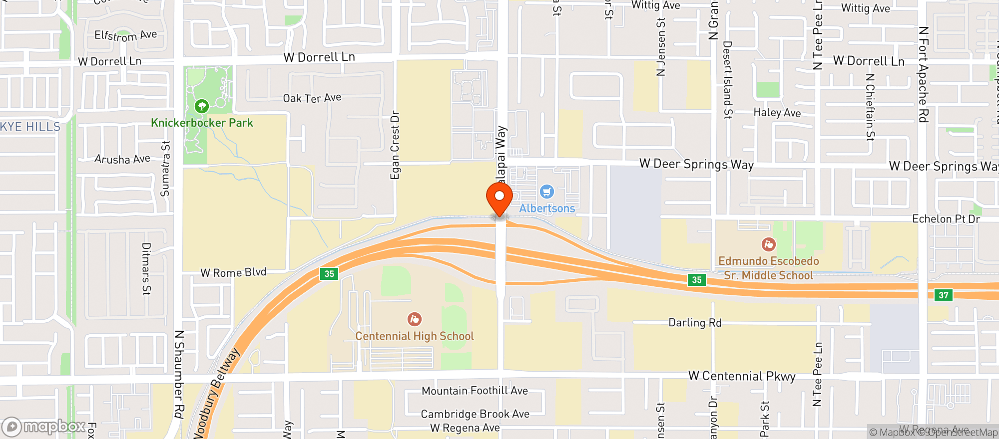 Map showing Albertsons