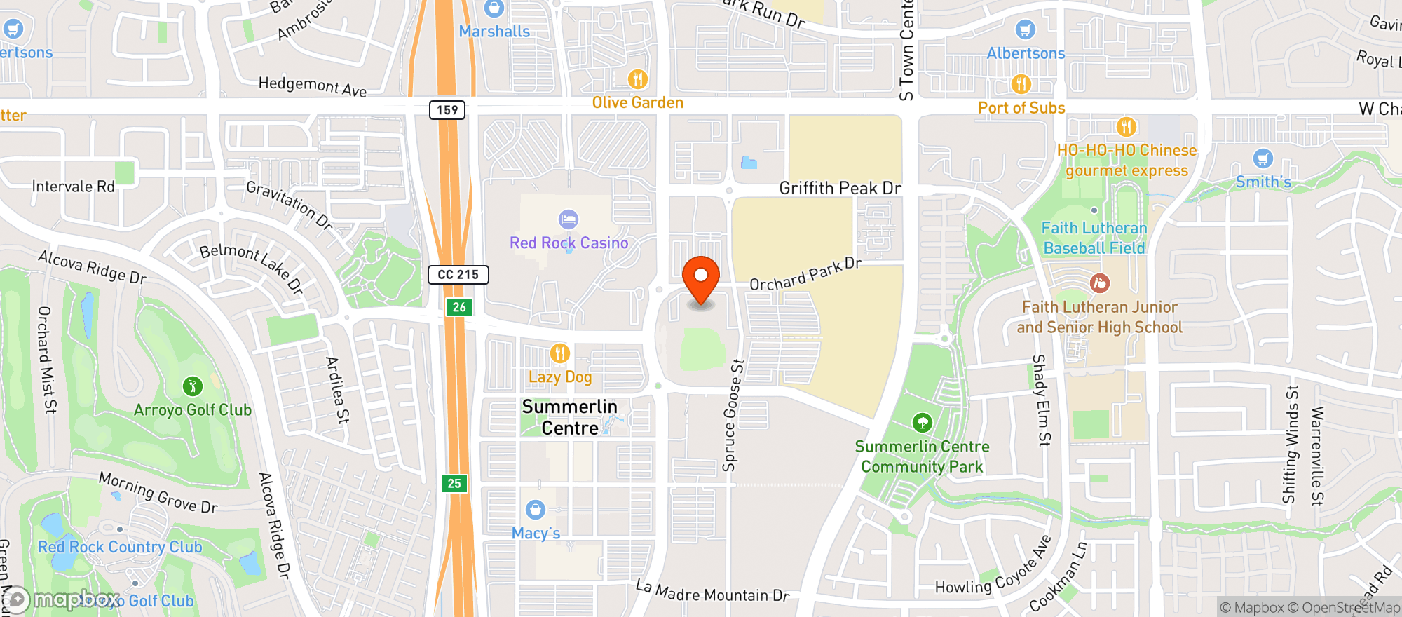 Map showing MACKENZIE RIVER PIZZA CO