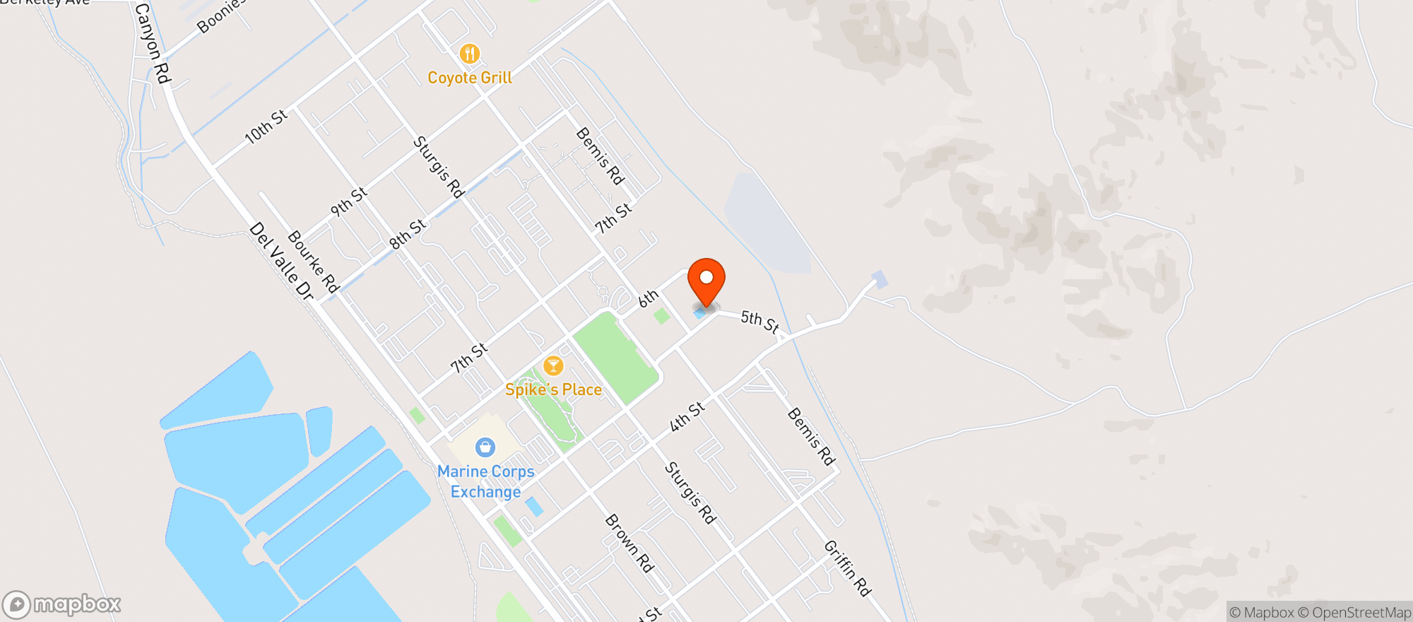 Map showing Gnc