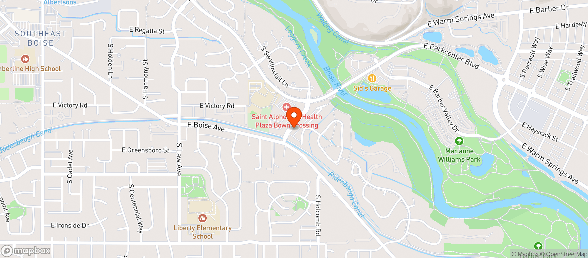 Map showing SkinOwl