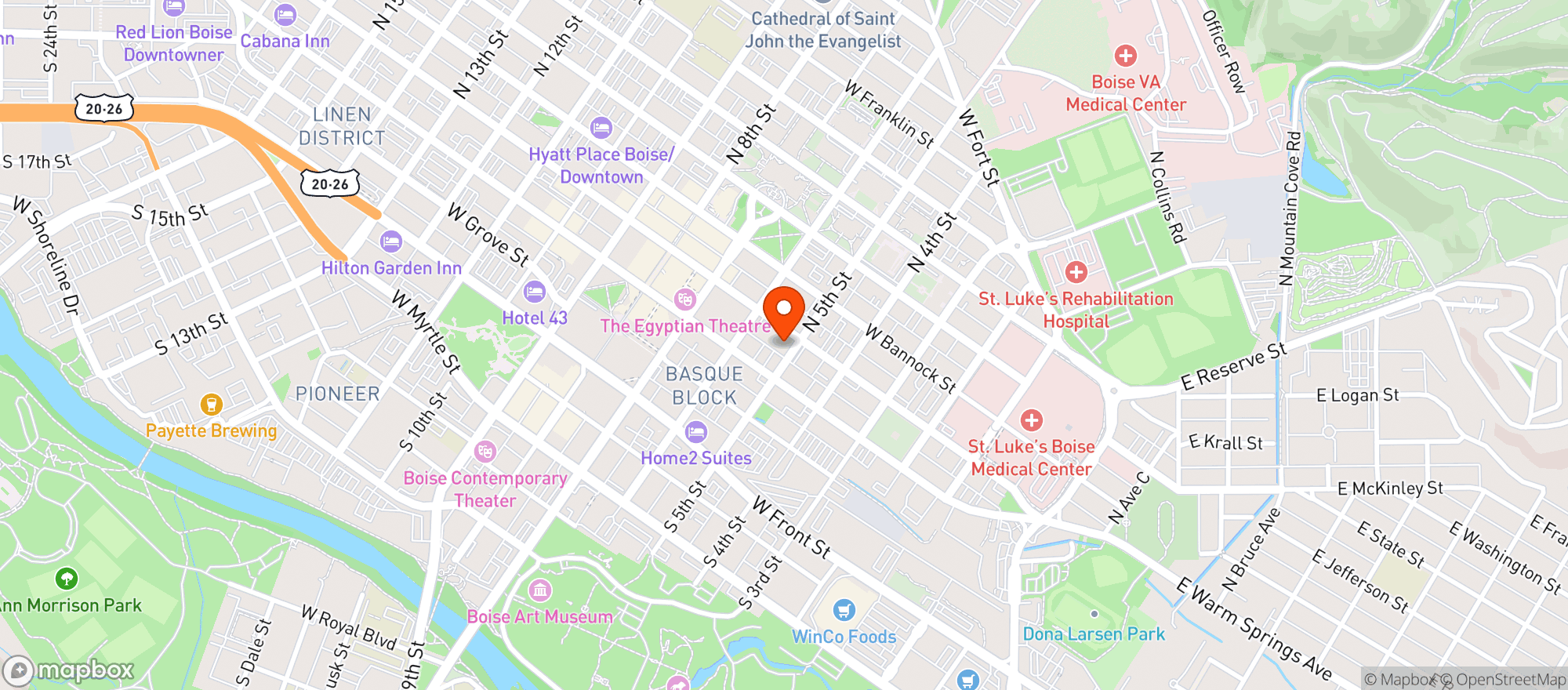 Map showing Parilla Grill