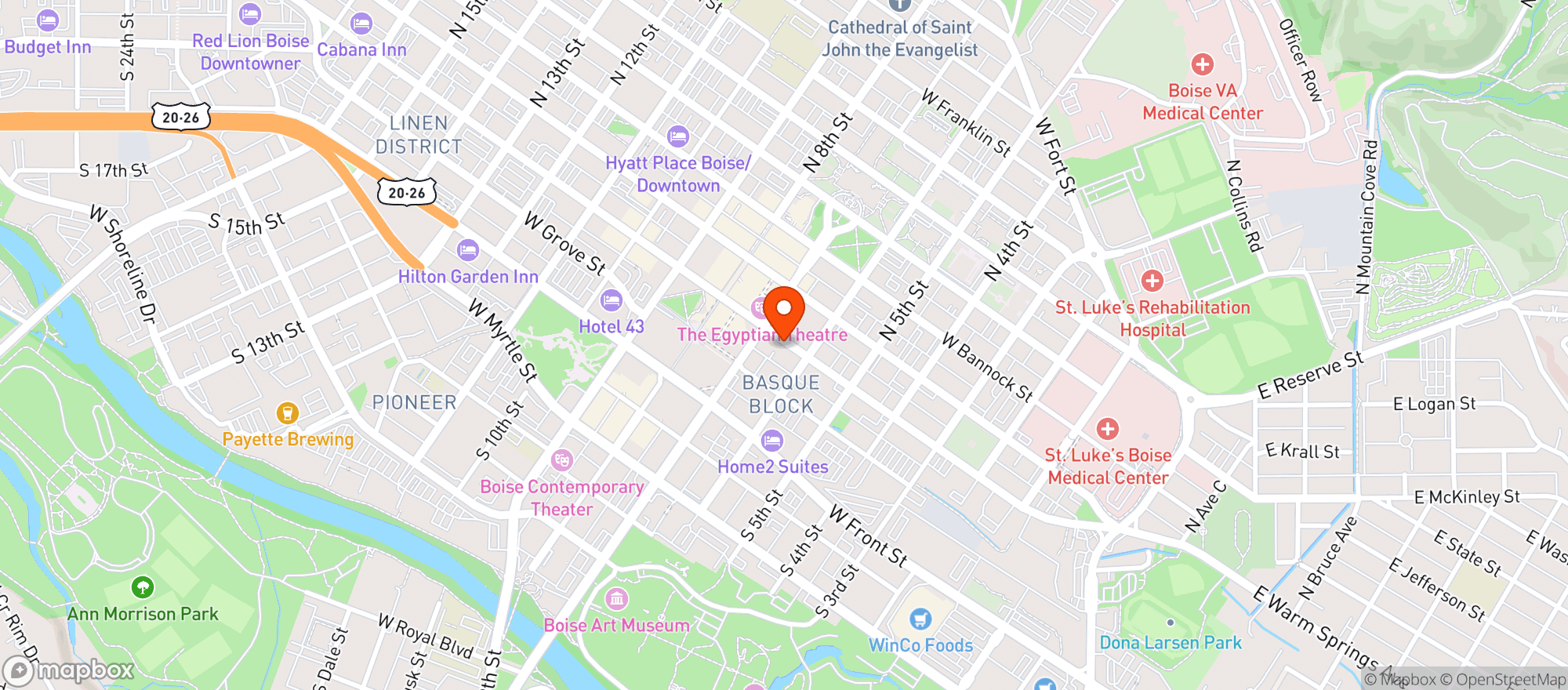 Map showing Amsterdam Lounge