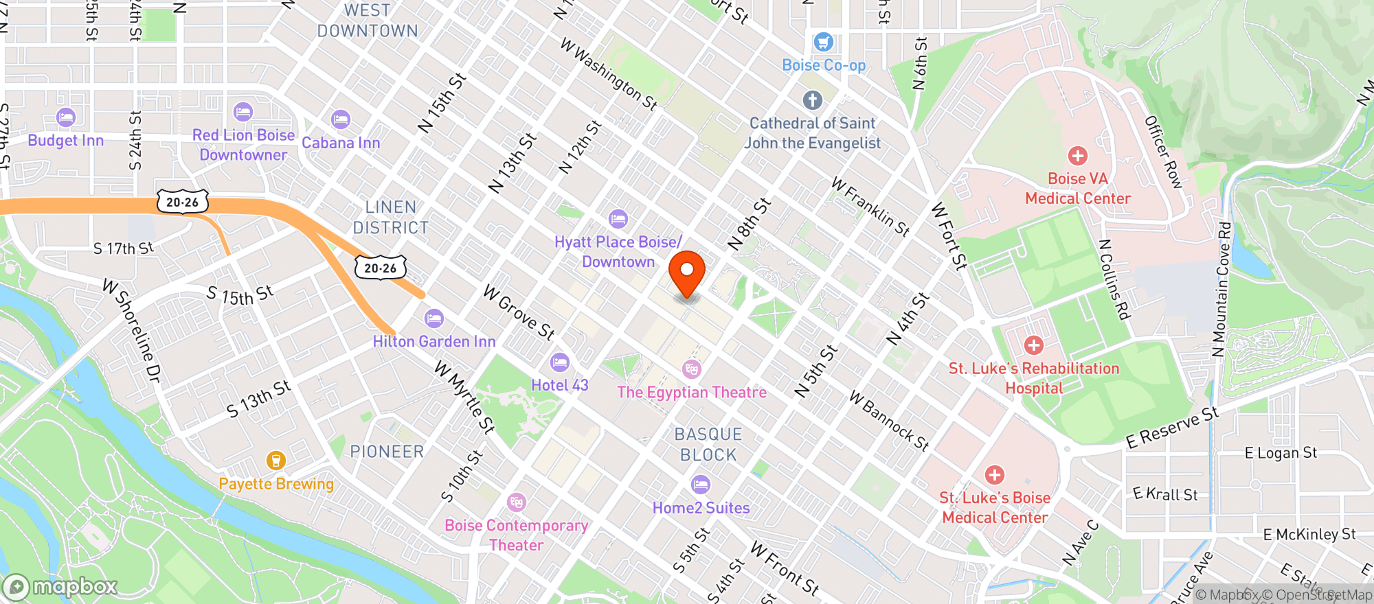 Map showing Rustica