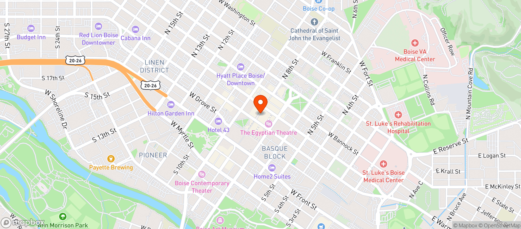 Map showing Terroir Bistro