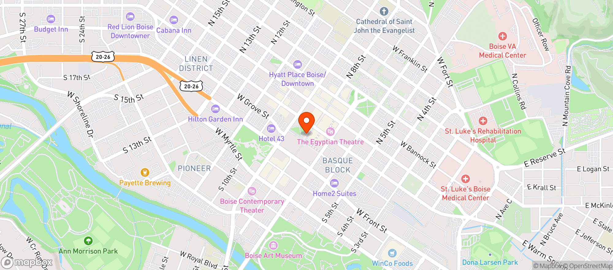 Map showing Acero