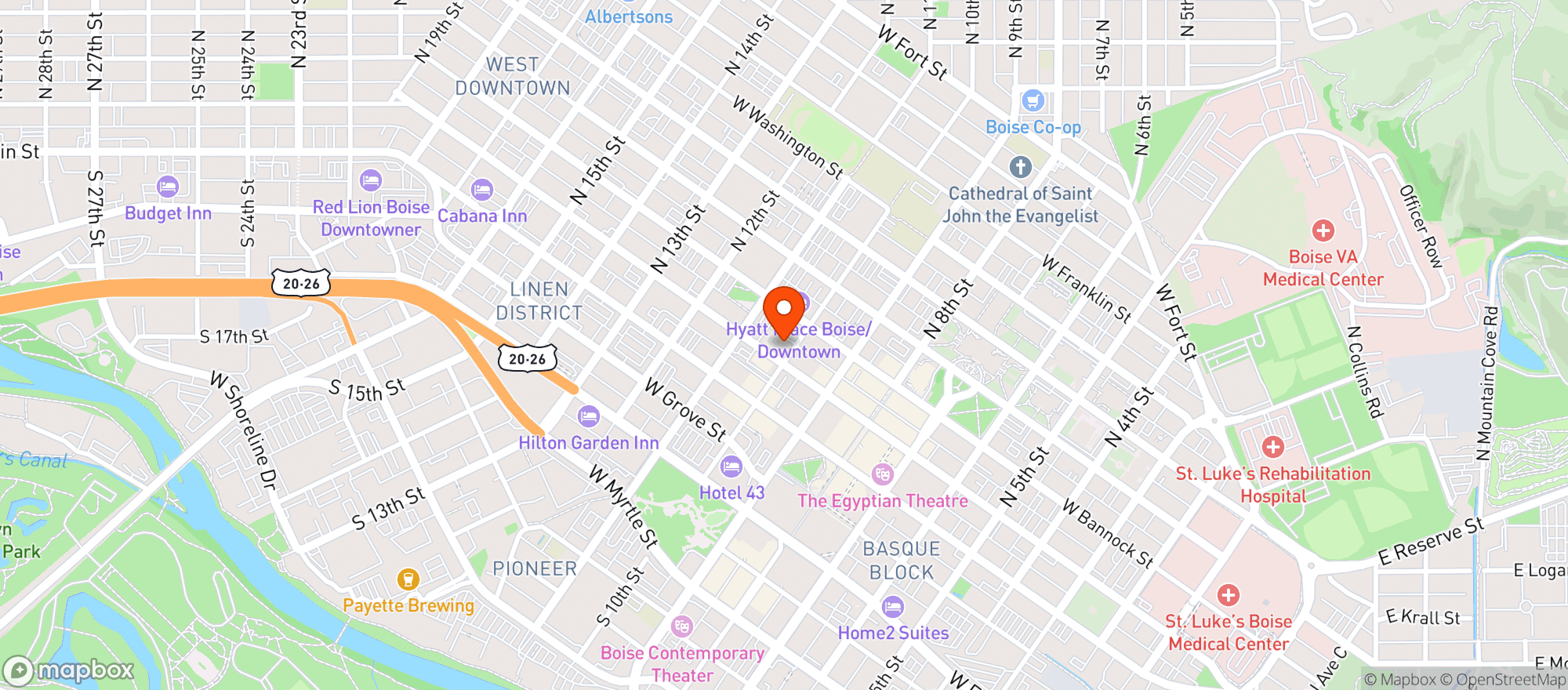 Map showing Ginza Sushi Grill & Ramen