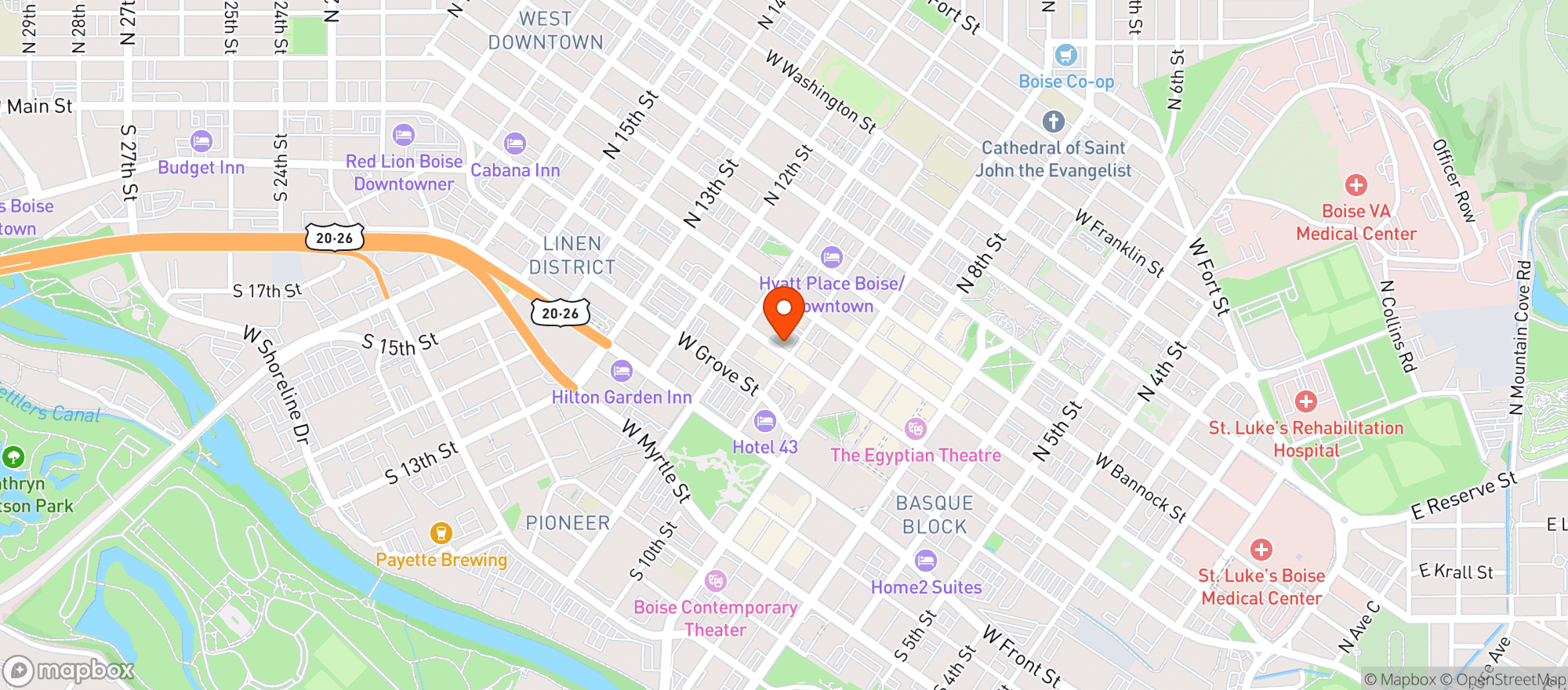 Map showing Stardust