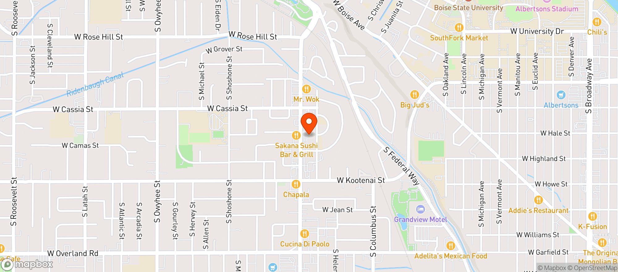 Map showing Bbq4life