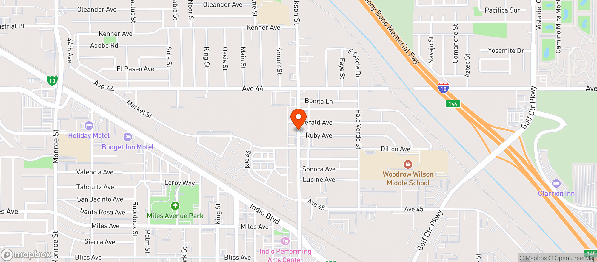 Map showing Jackson Liquor