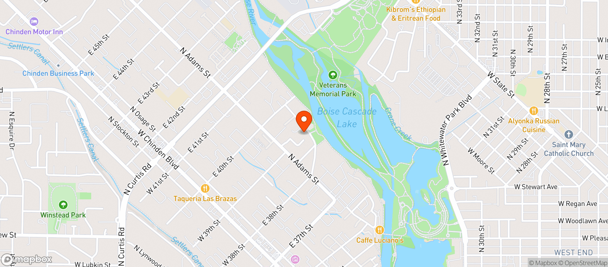 Map showing The MadHouse Salon
