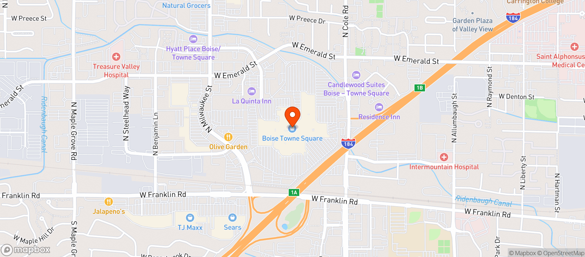 Map showing Magic Rock City