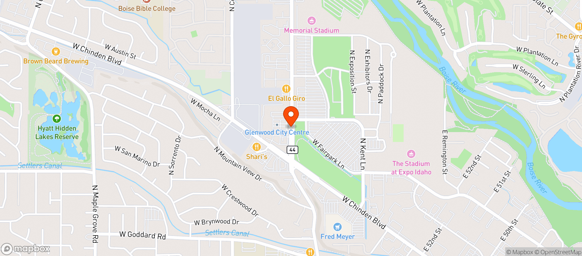 Map showing Revolution Concert House & Event