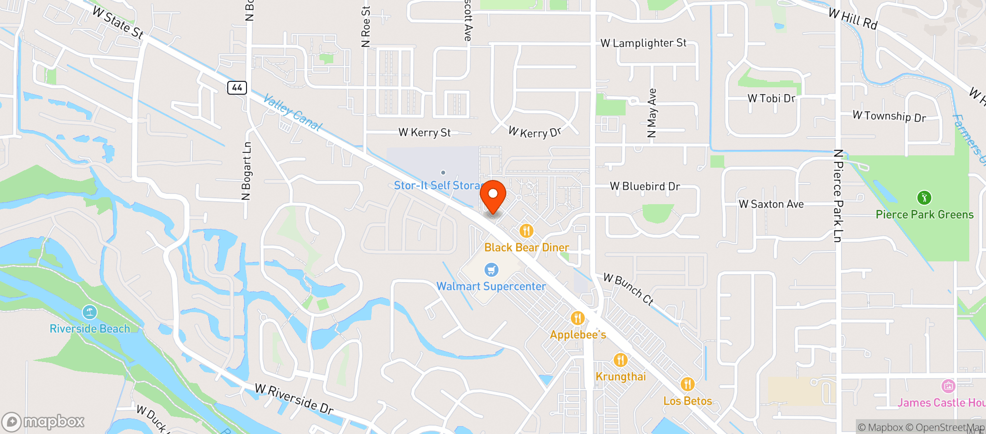 Map showing Brixx Craft House
