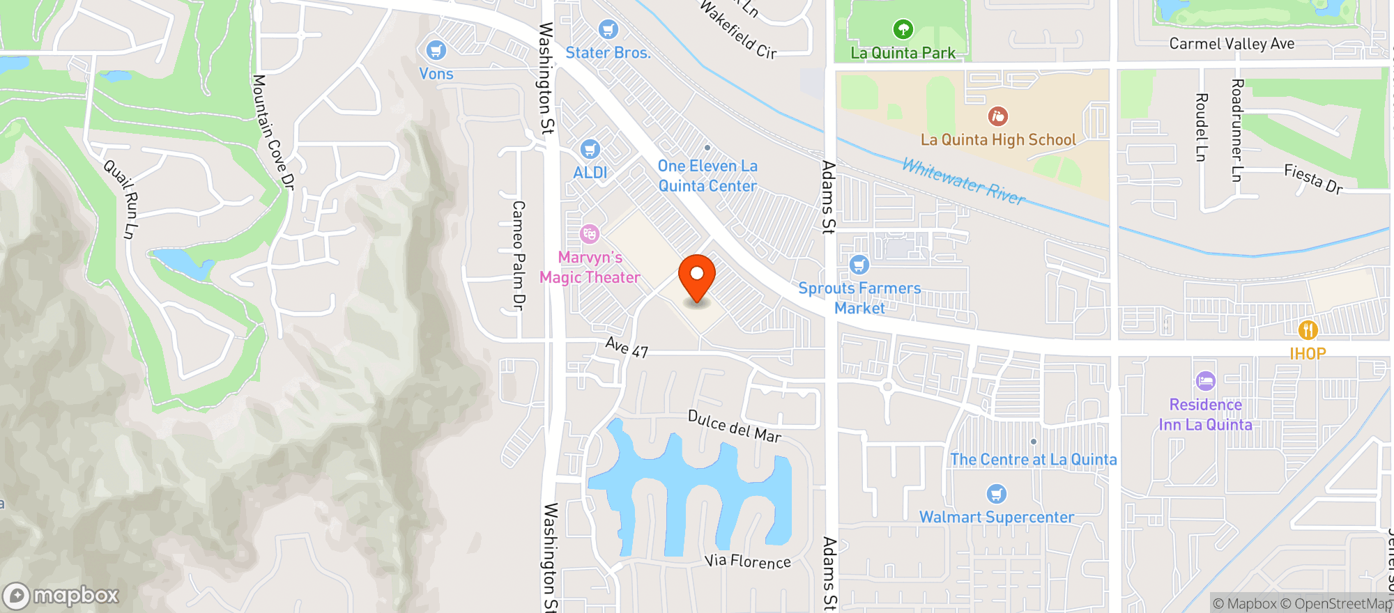 Map showing Target