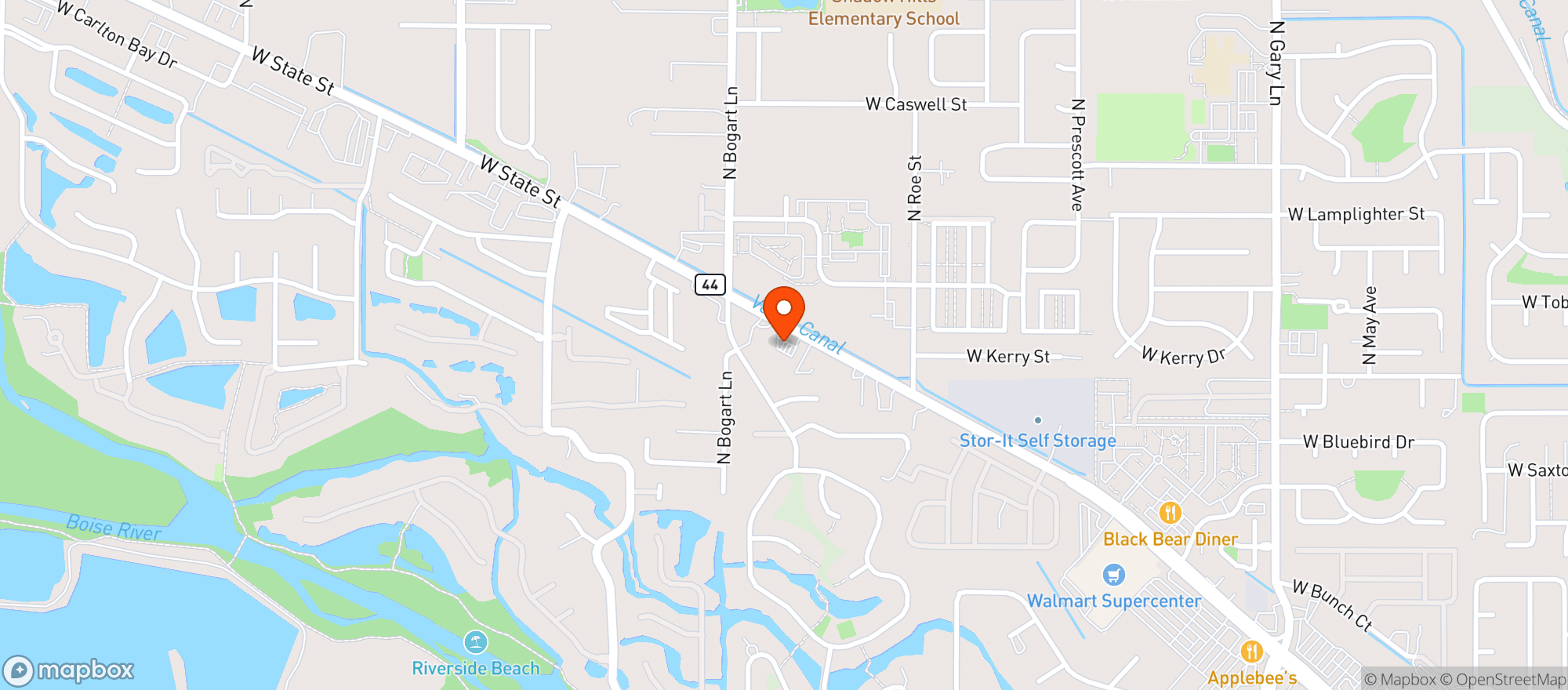 Map showing Maverik Country Store #633
