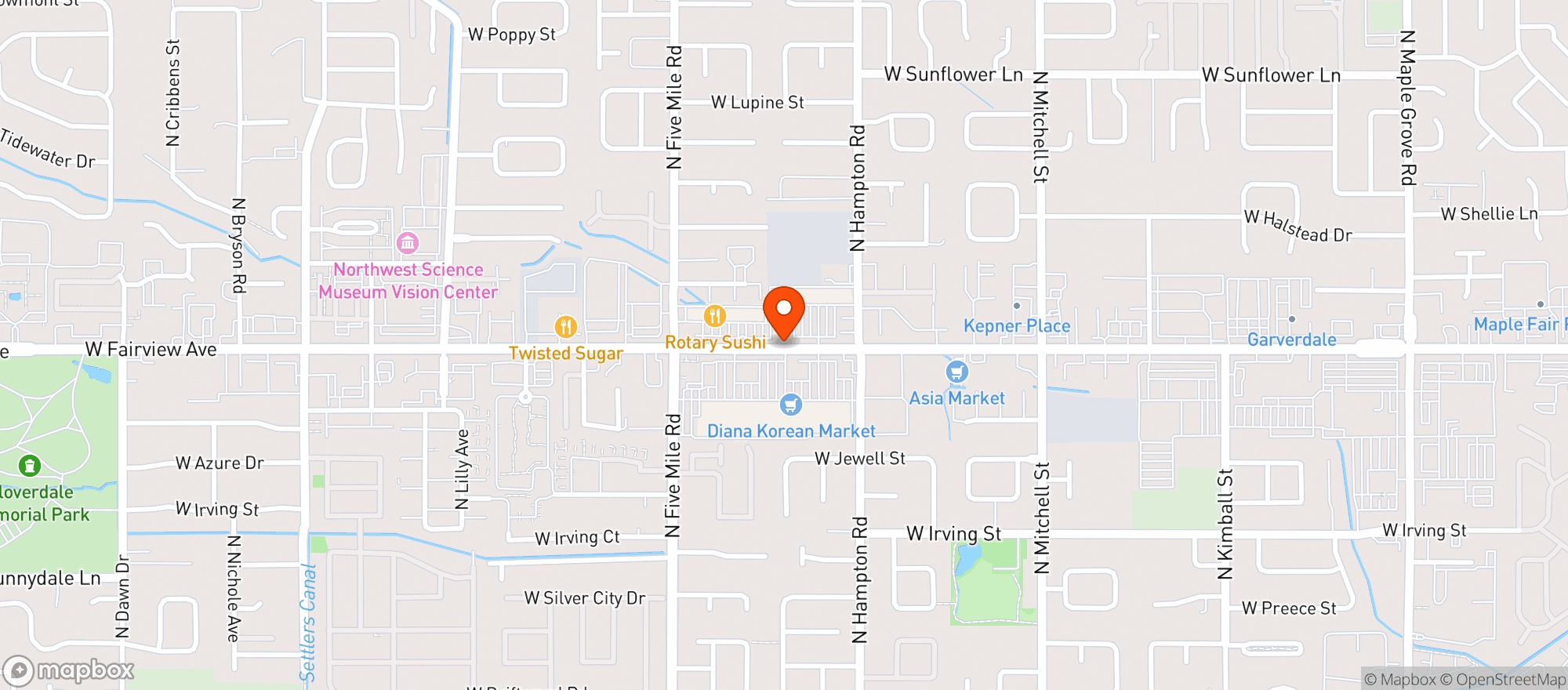 Map showing VaperTec