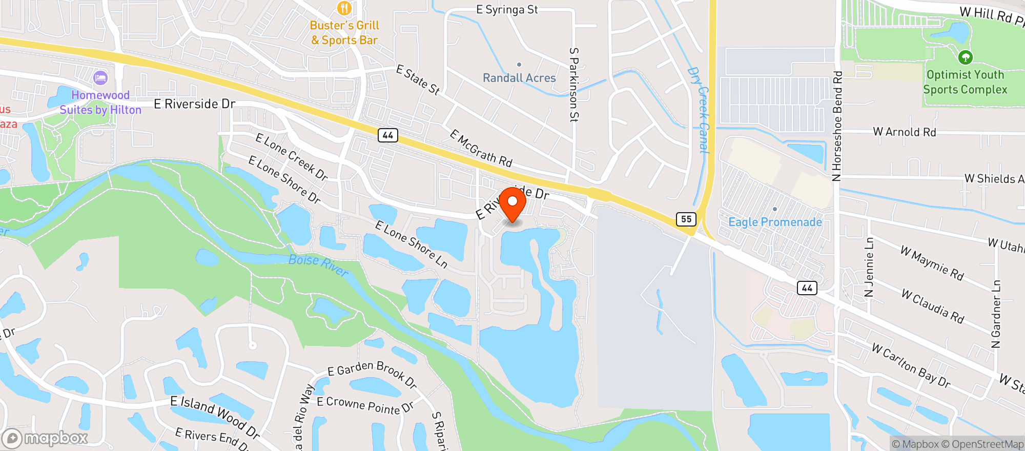 Map showing Coa Del Mar