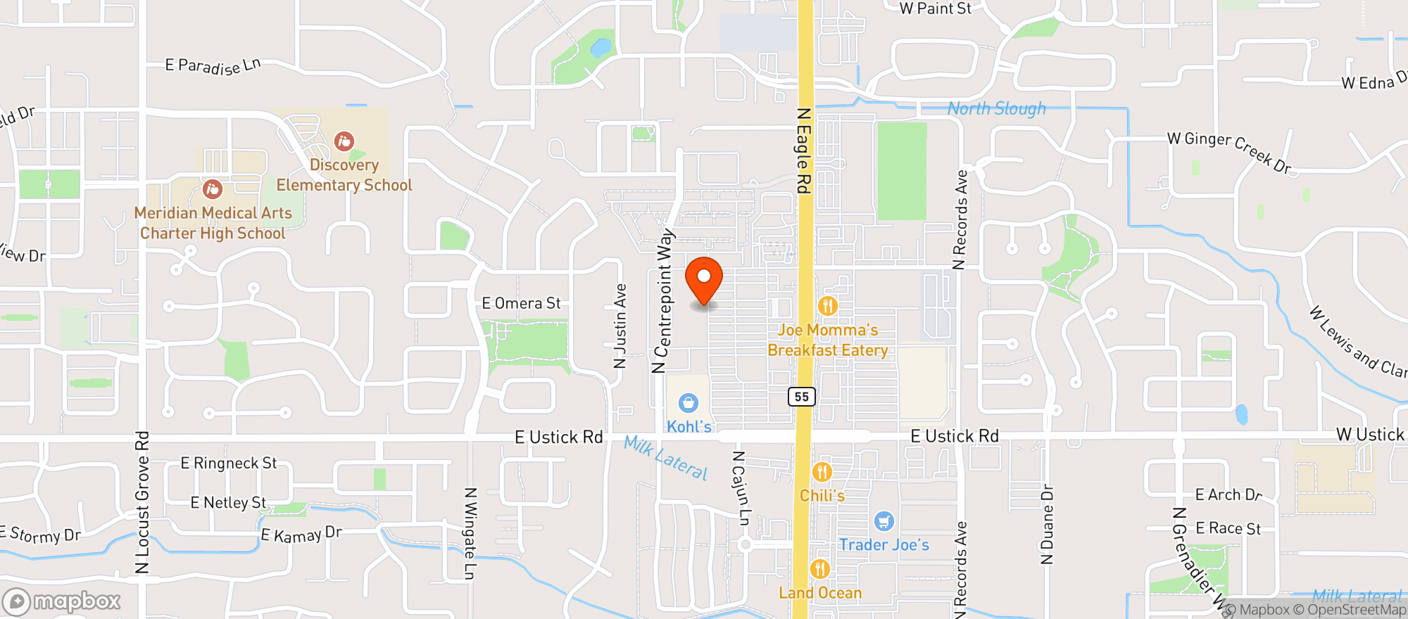 Map showing Grocery Outlet