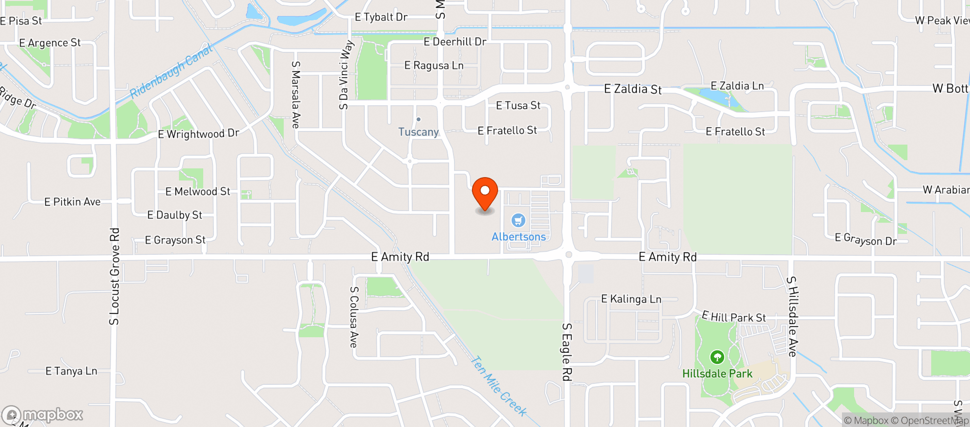 Map showing Albertson
