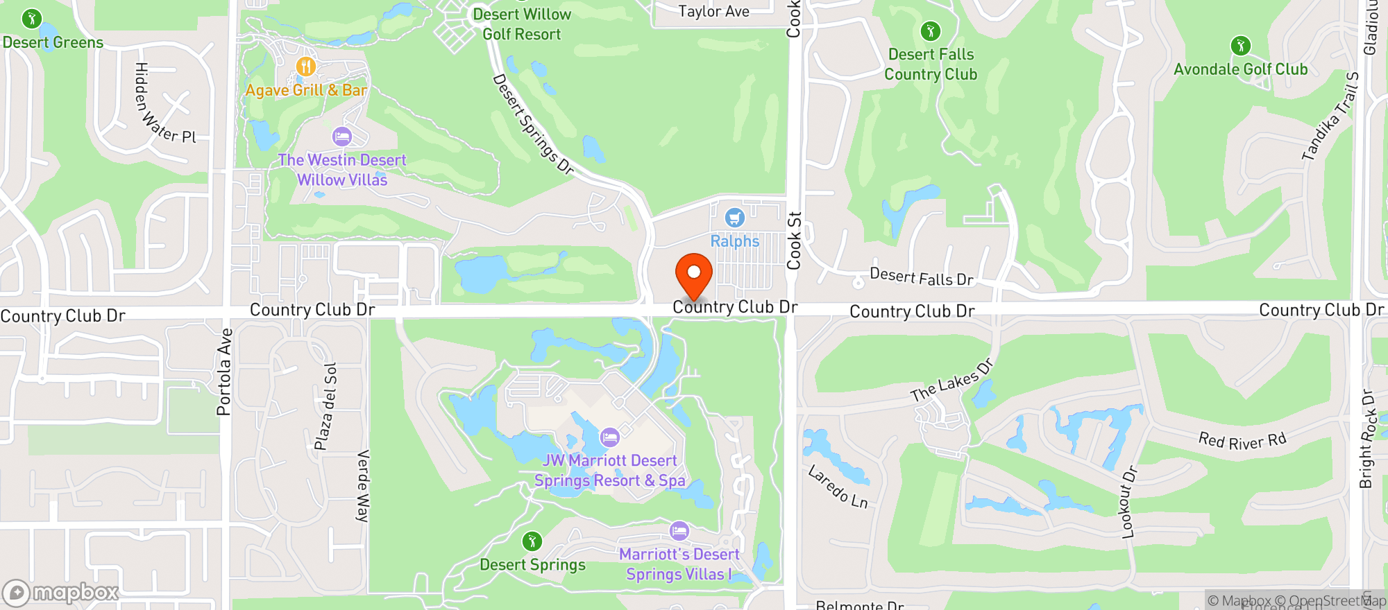 Map showing Ralphs Fresh Fare