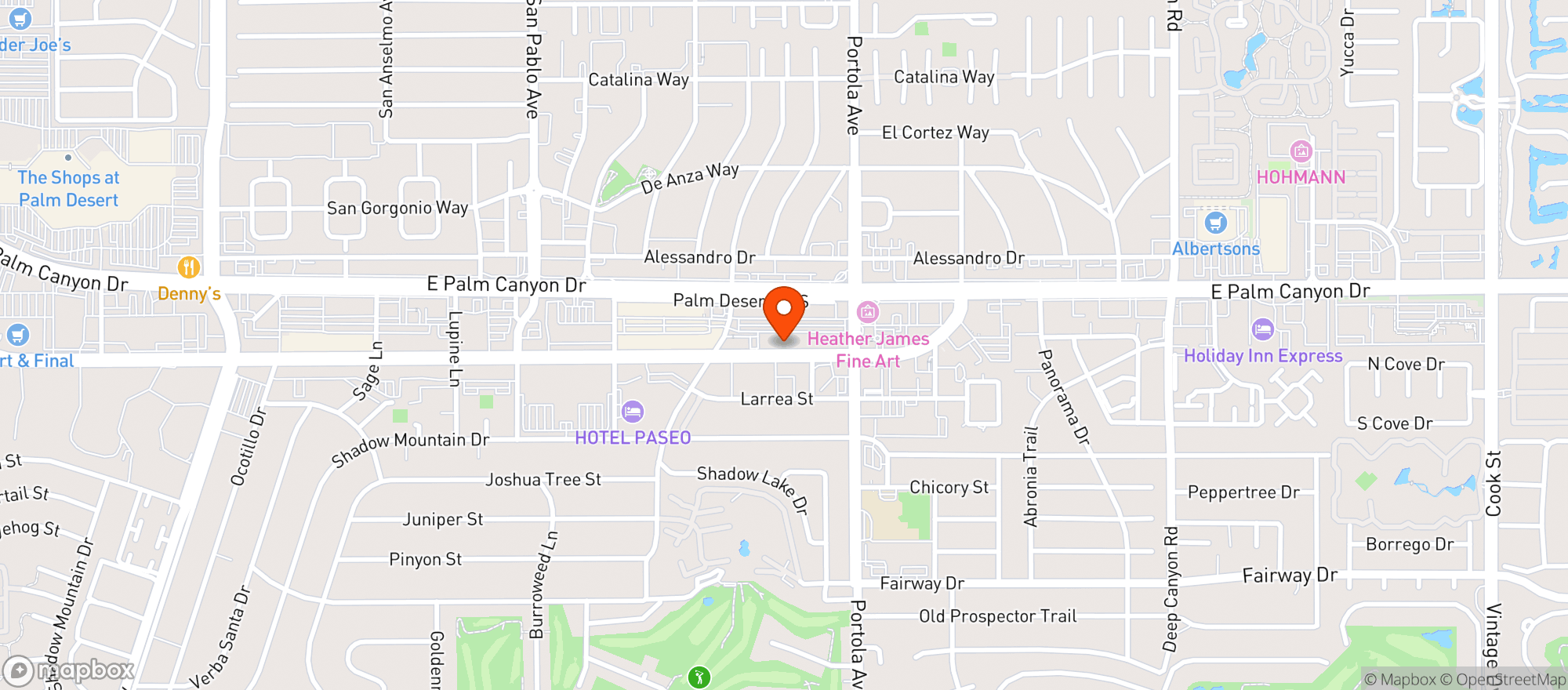 Map showing La Fe Wine Bar #108962-000
