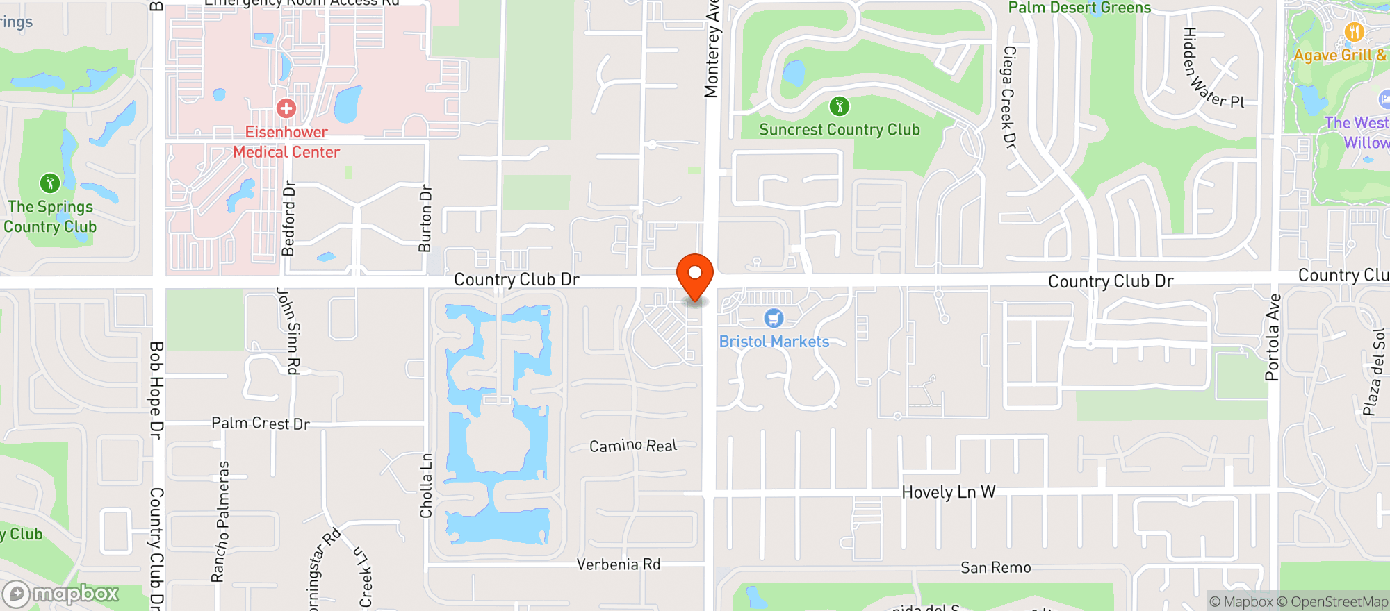 Map showing Albertsons
