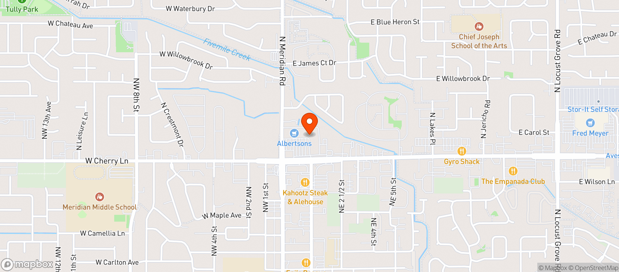 Map showing The Highland Studio Salon