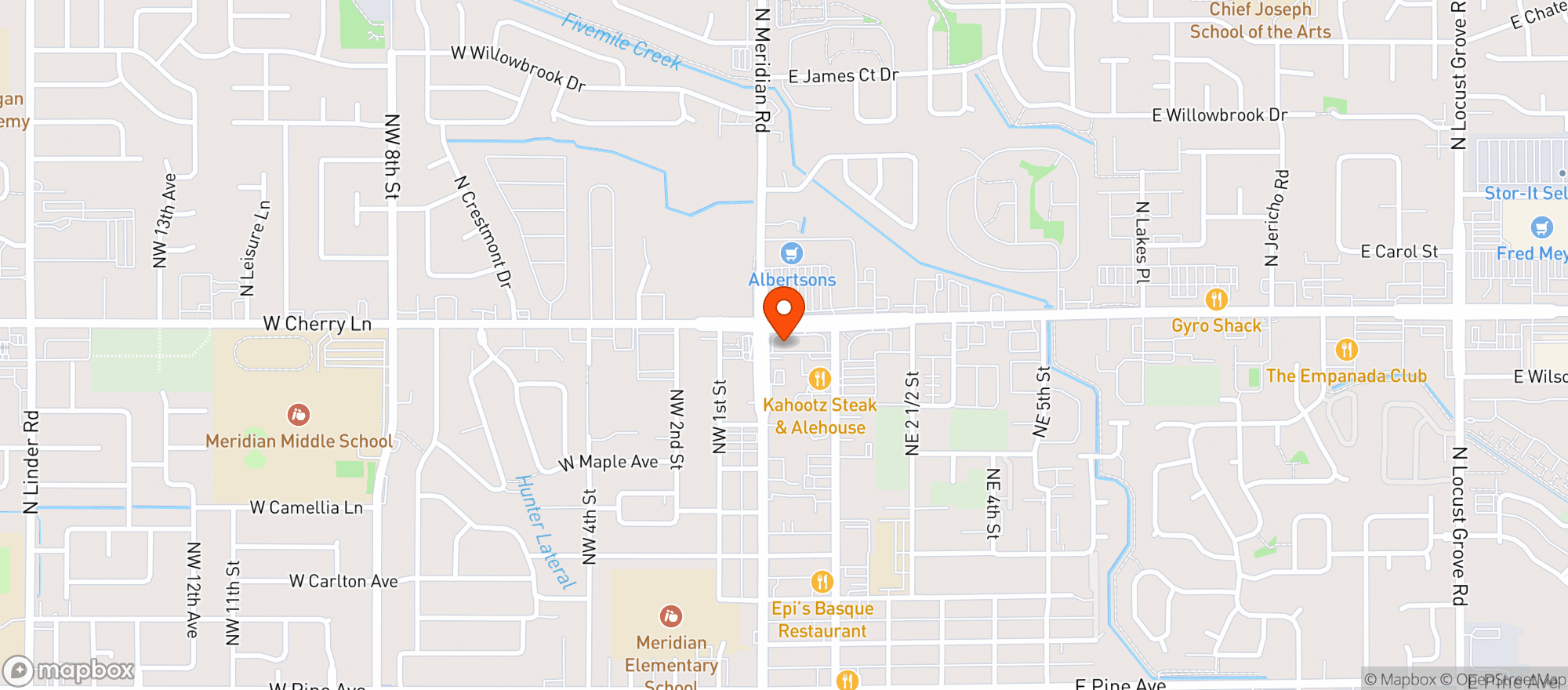 Map showing Corona Village