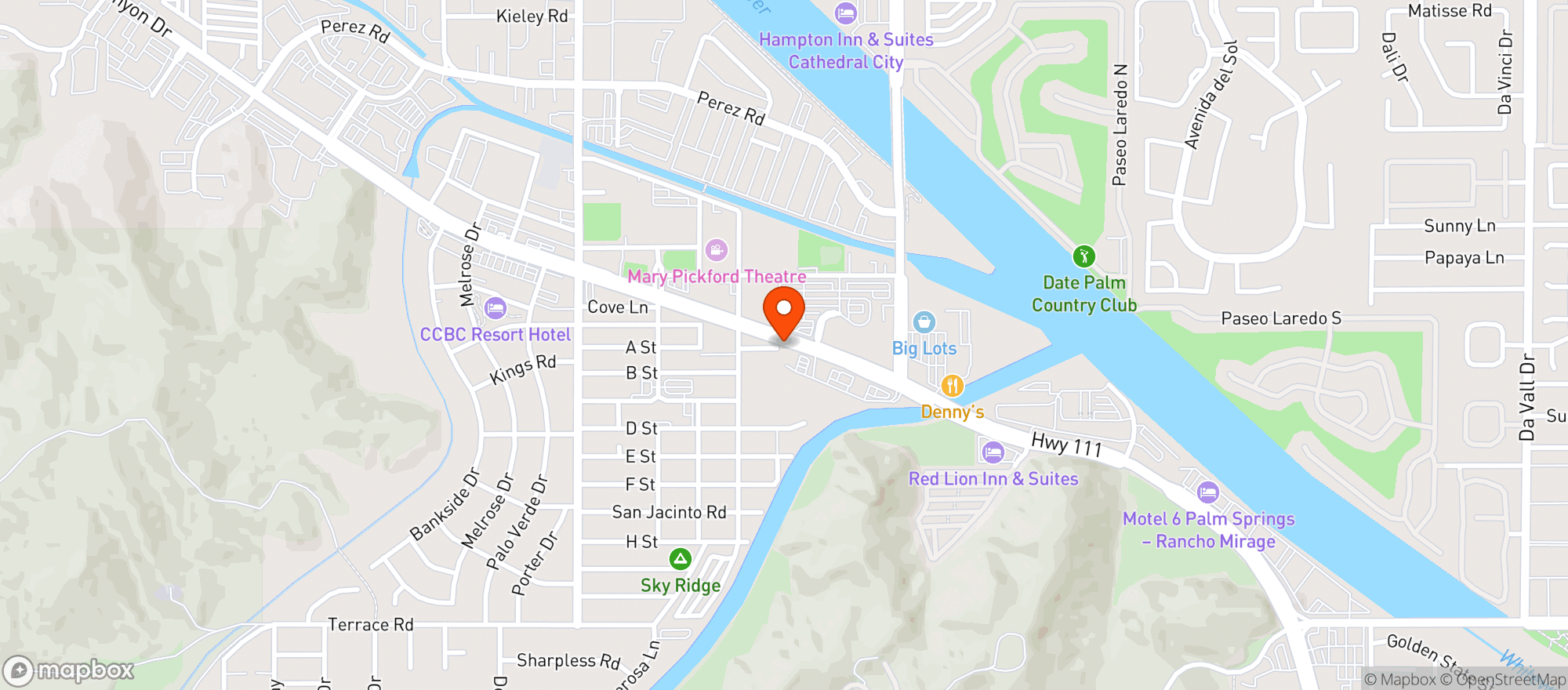 Map showing Circle K