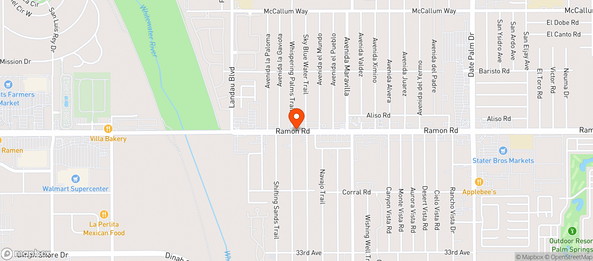 Map showing Circle K