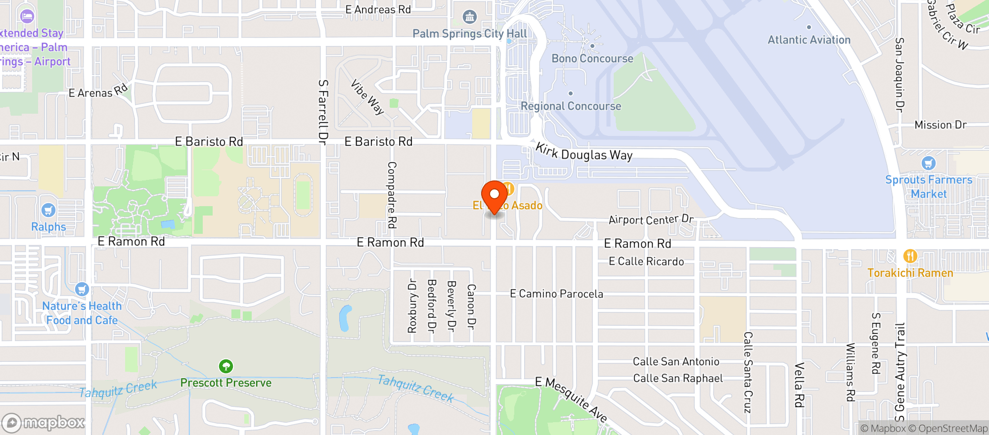 Map showing Palm Liquor & Deli