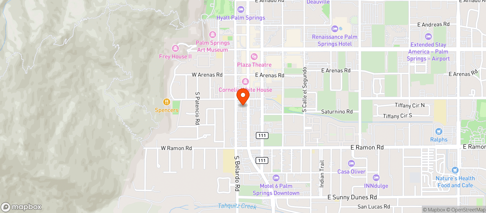 Map showing BevMo