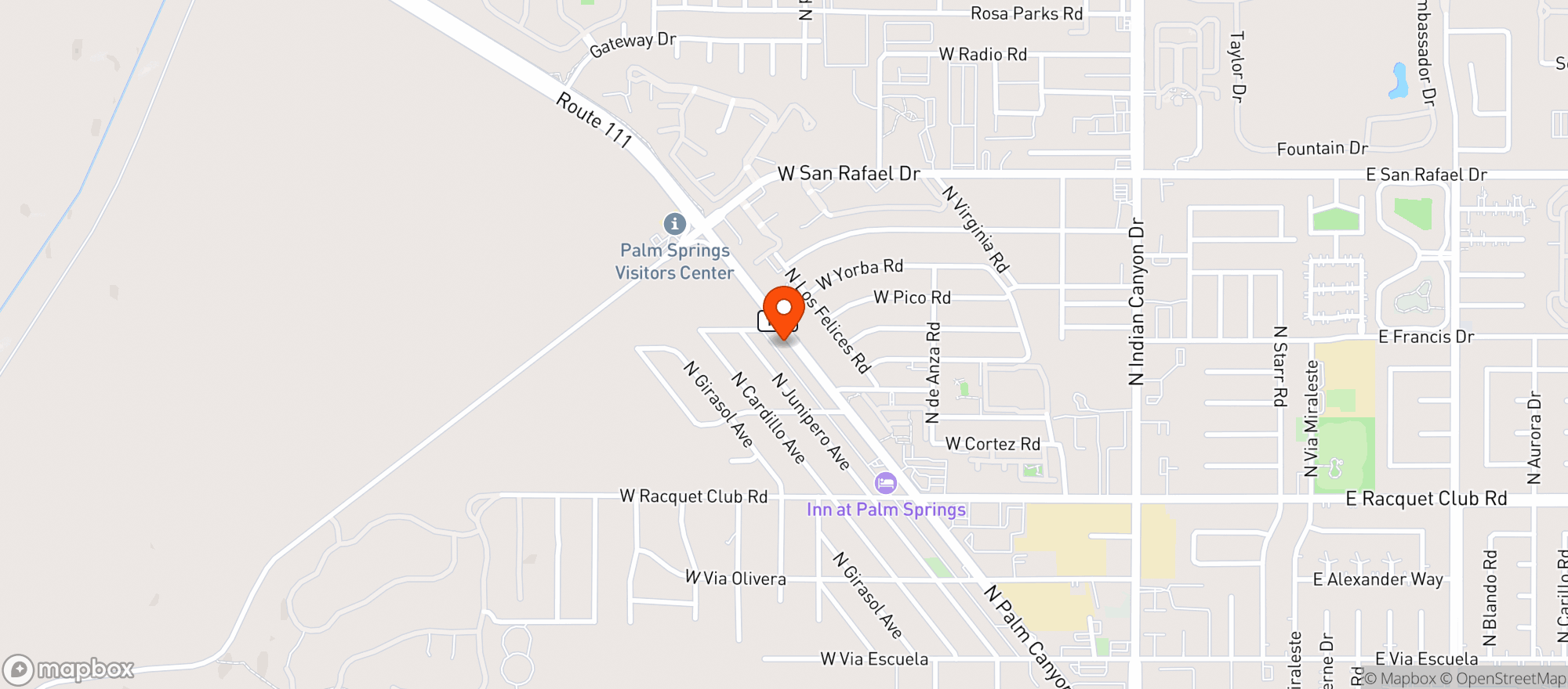 Map showing Mirage Wine & Liquor