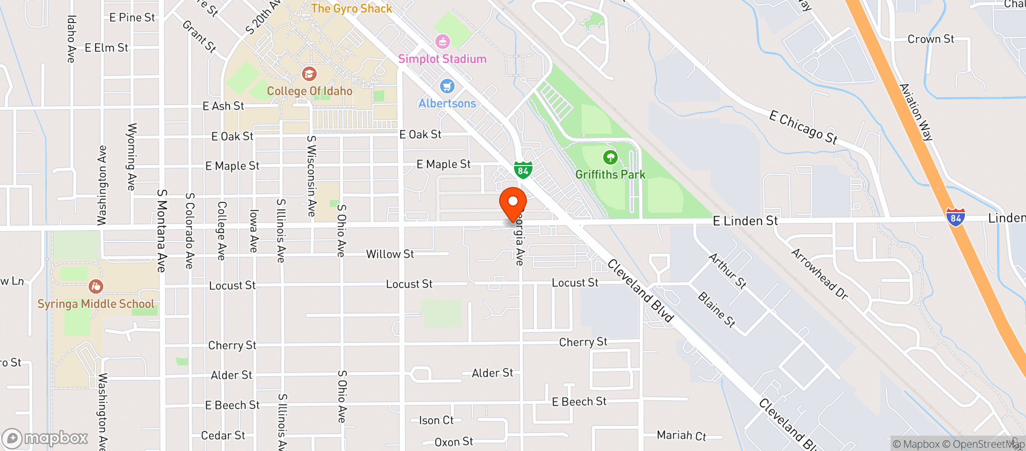Map showing Big Smoke