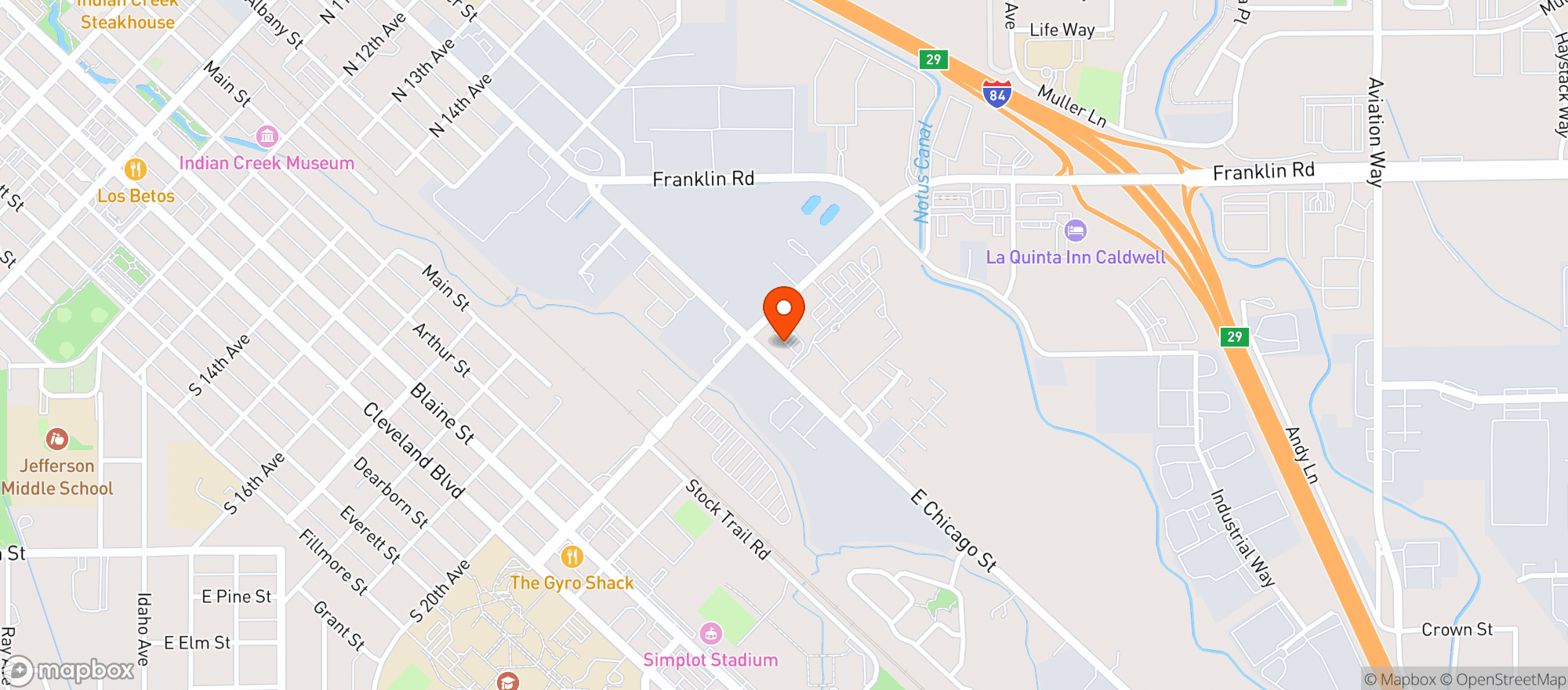Map showing Maverik Country Store #661
