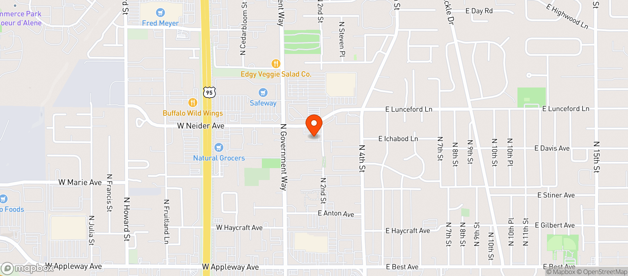 Map showing Vapor Outlet