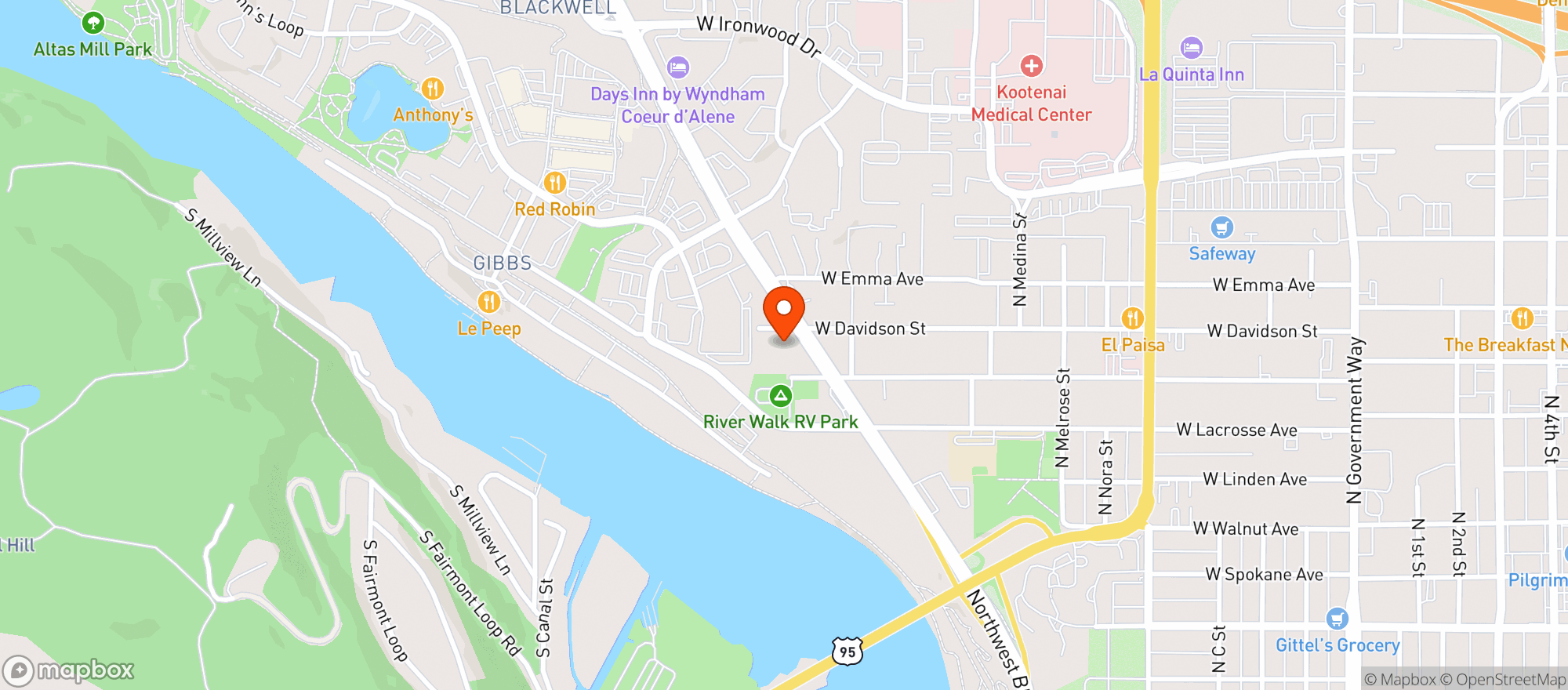 Map showing Northwest Pet Resort