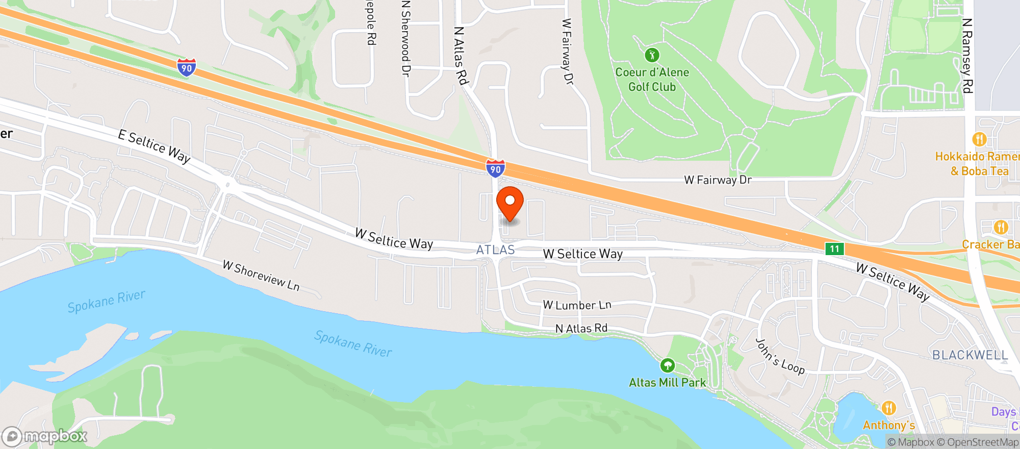 Map showing Asg Holdings LLC