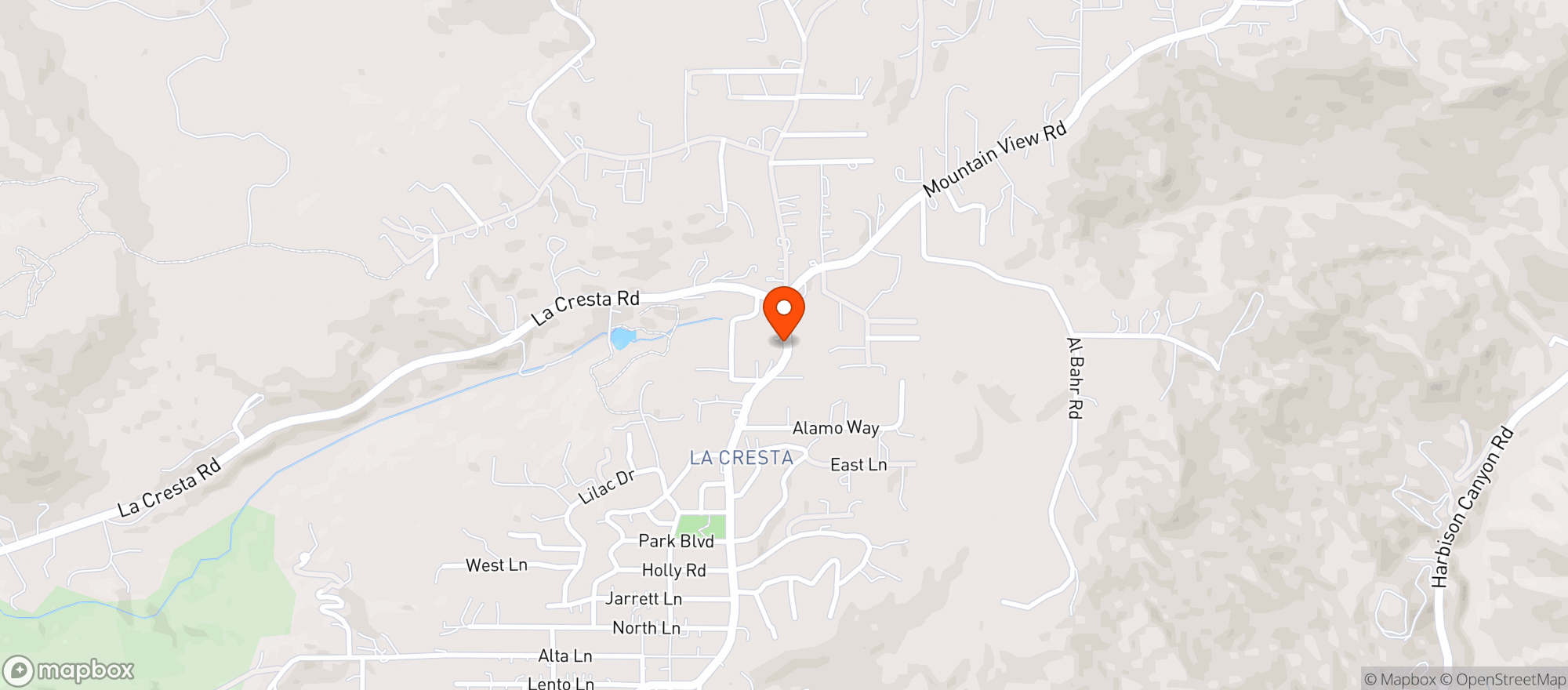 Map showing Crest Foods