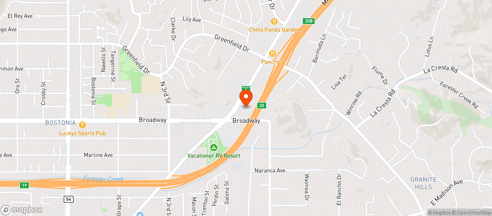 Map showing ALBERTSONS