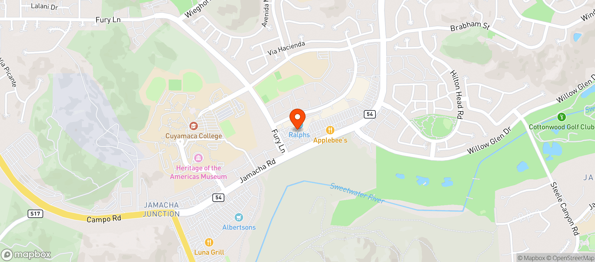 Map showing Ralphs