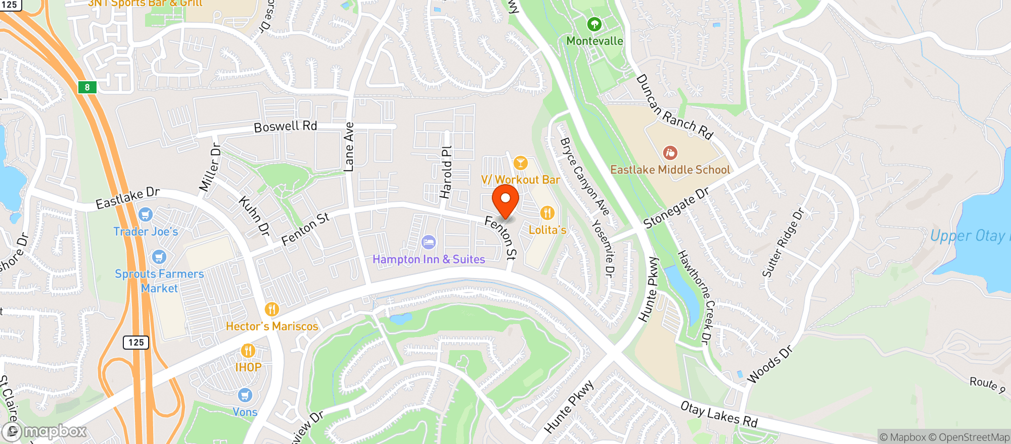 Map showing Vega Caffe
