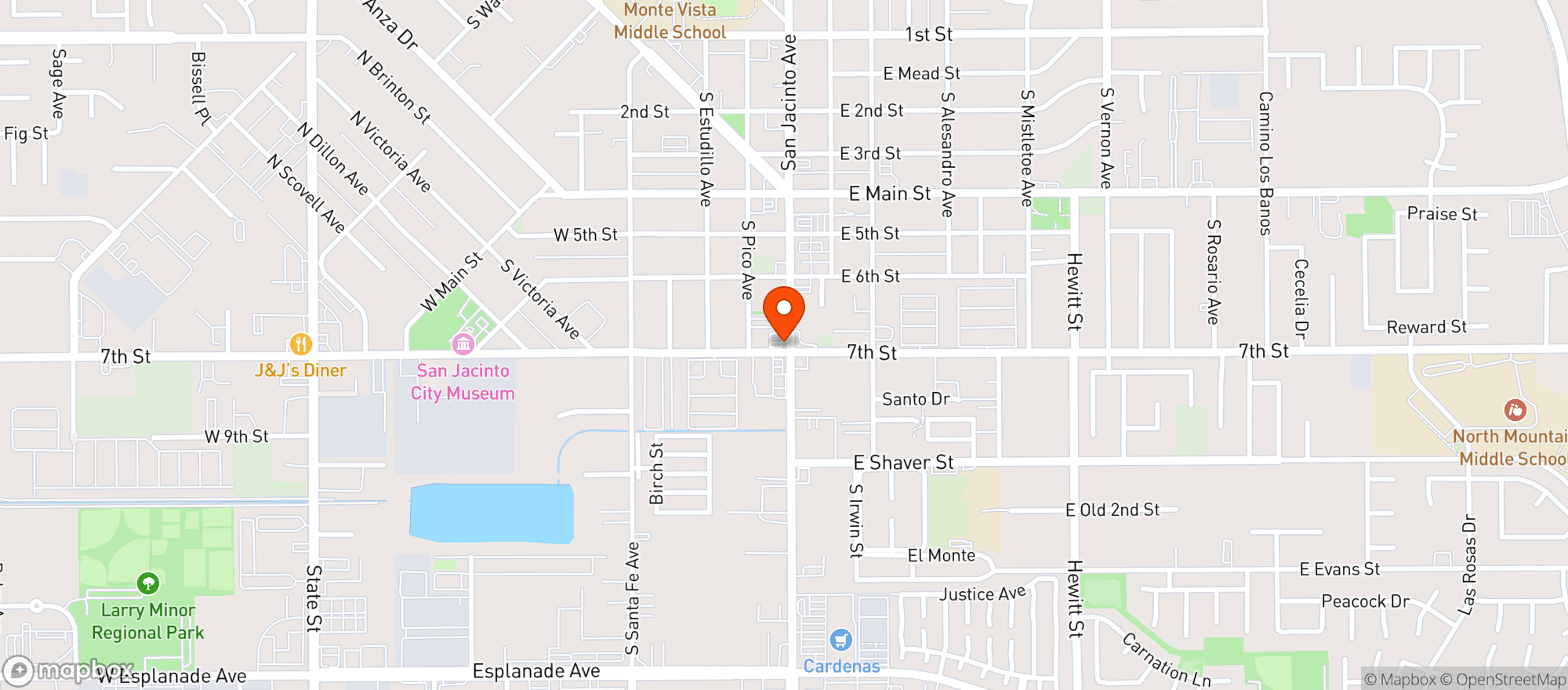 Map showing 7 Eleven #35342