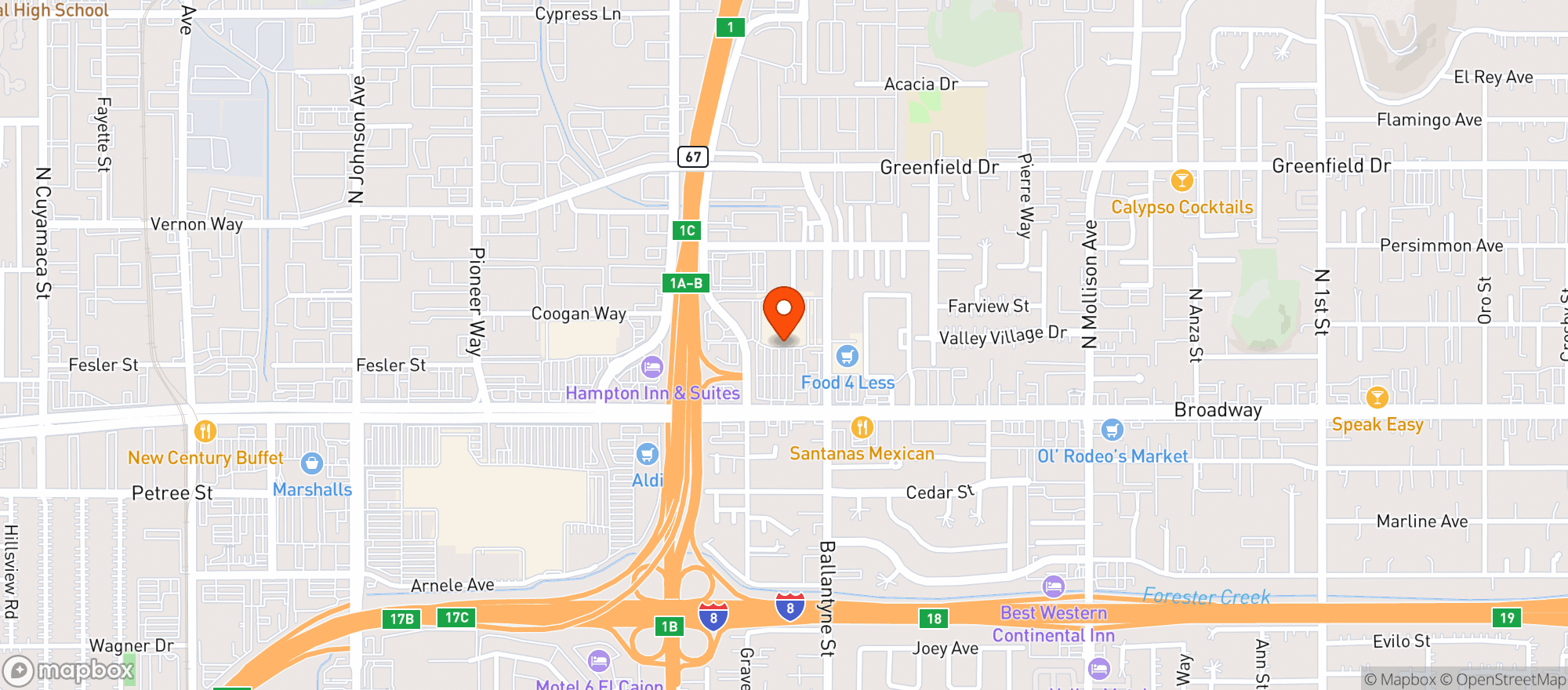 Map showing TARGET STORE