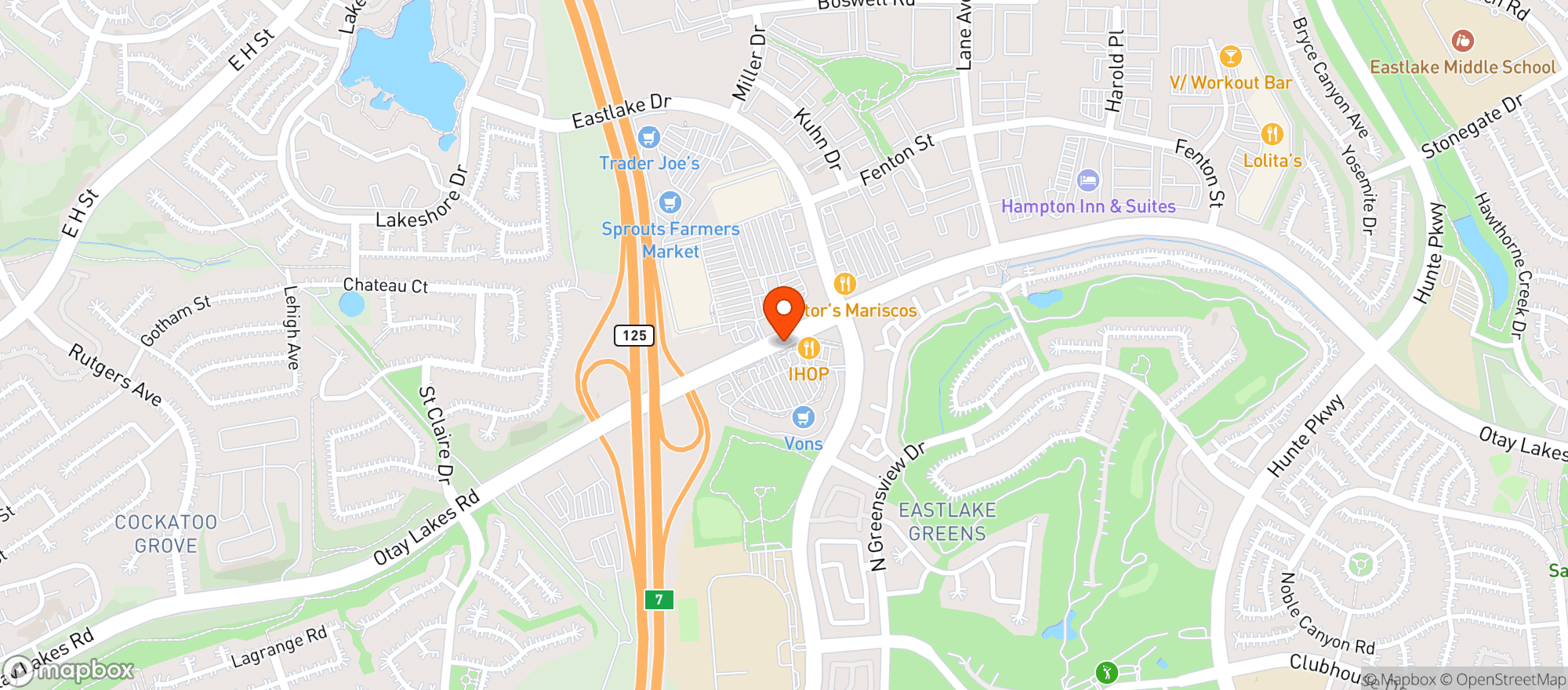 Map showing Rite Aid Pharmacy